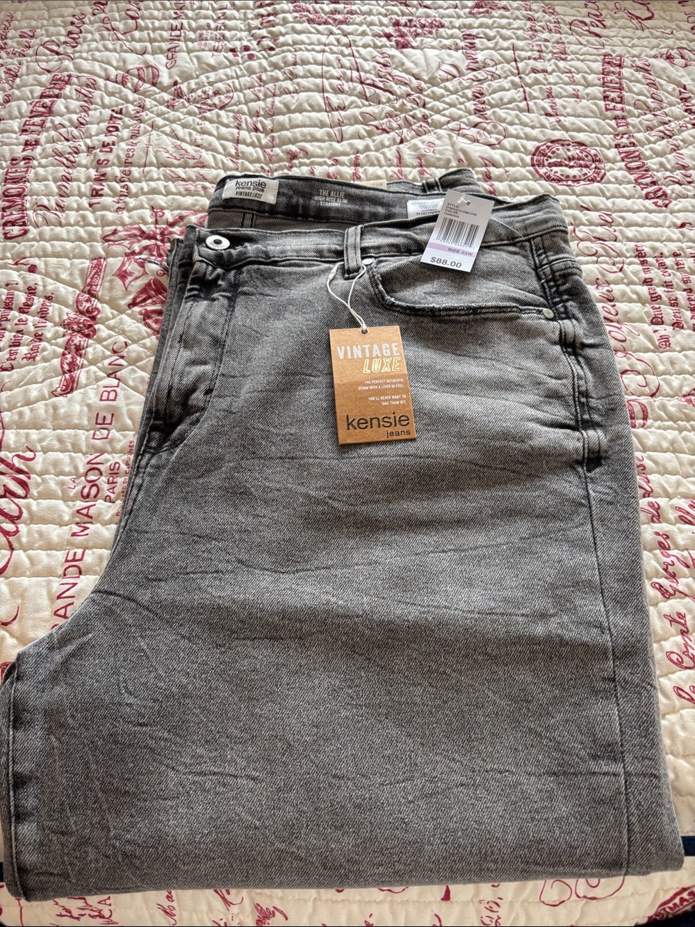 NWT KENSIE VINTAGE LUX JEANS Women’s Vintage in Canberra Color SZ 22W